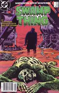 [The Saga of Swamp Thing #36 front cover]