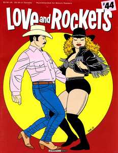 [Love & Rockets v1 #44 front cover]