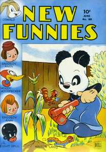 [New Funnies #88 front cover]