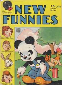 [New Funnies #90 front cover]