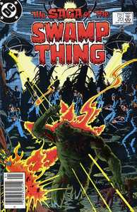 [The Saga of Swamp Thing #20 front cover]