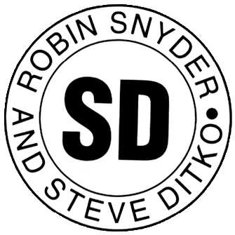 [Robin Snyder and Steve Ditko logo] 