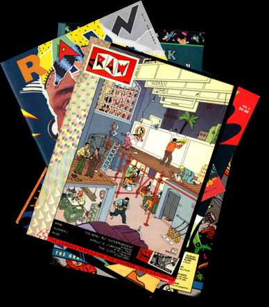 [Stack of comics published by RAW Books & Graphics]