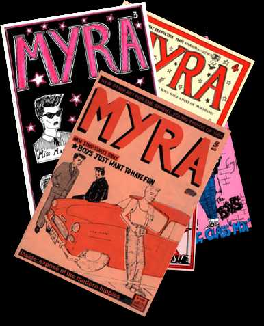 [Stack of comics published by Myra Magazines]