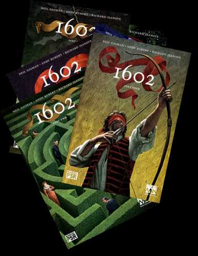 [Marvel 1602 stack]