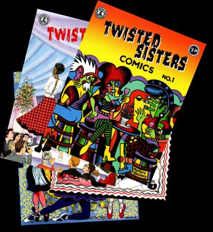 [Twisted Sisters Comics stack]