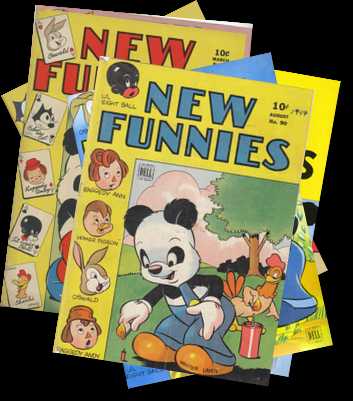 [New Funnies / Walter Lantz New Funnies stack]