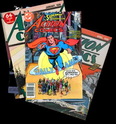 [Action Comics stack]