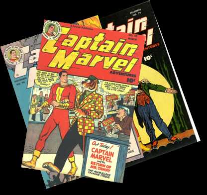 [Captain Marvel Adventures stack]