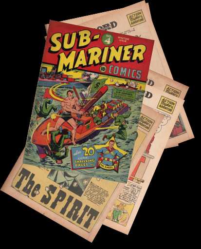 [Stack of comics from 1941] 